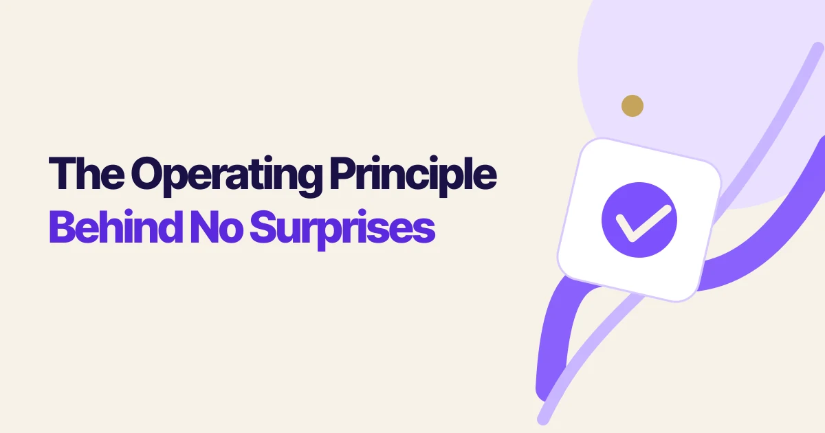 The Operating Principle Behind No Surprises